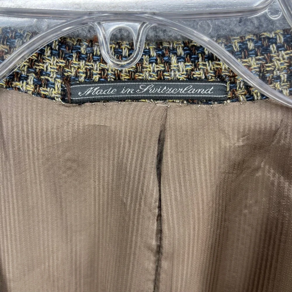 Ermenegildo‎ Zegna Soft Wool Blend Plaid Blazer Sport Coat Mens Size 54